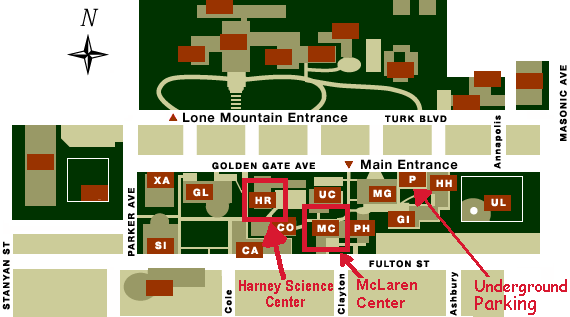Building Map of the University of San Francisco